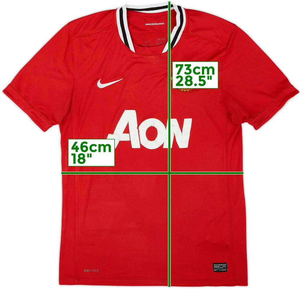 2011-12 Manchester United Home Shirt - 5/10 - (M)
