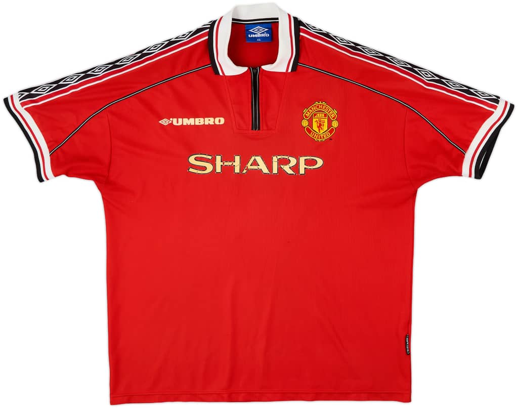 1998-00 Manchester United Home Shirt - 5/10 - (XXL)