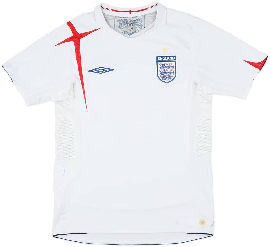 2005-07 England Home Shirt - 5/10 - (S)
