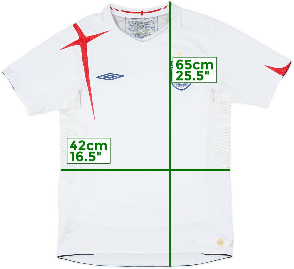 2005-07 England Home Shirt - 5/10 - (S)