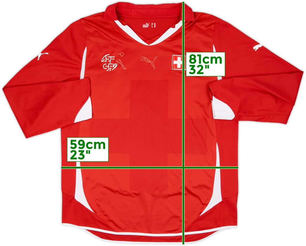 2010-11 Switzerland Home L/S Shirt - 5/10 - (XL)