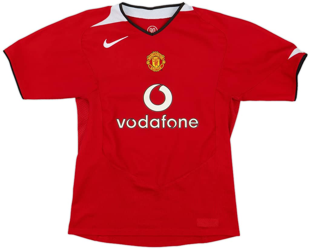 2004-06 Manchester United Home Shirt - 8/10 - (L.Boys)
