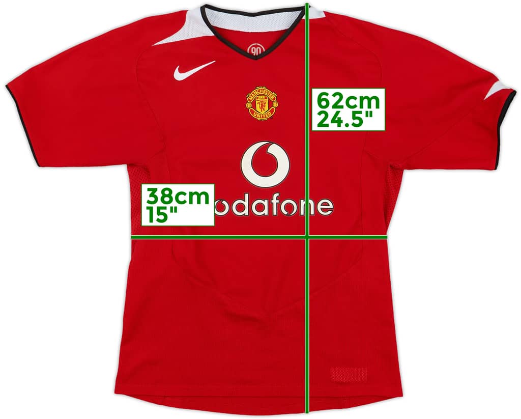 2004-06 Manchester United Home Shirt - 8/10 - (L.Boys)