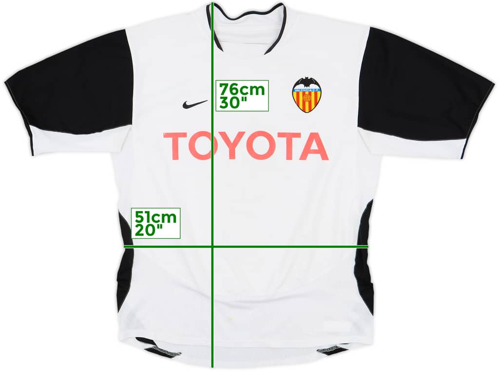 2003-04 Valencia Home Shirt - 6/10 - (XL)