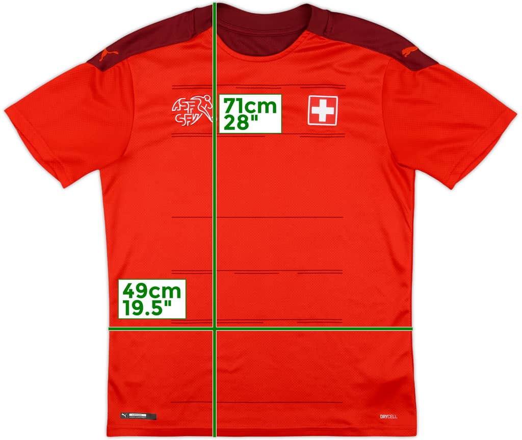 2020-21 Switzerland Home Shirt - 9/10 - (M)
