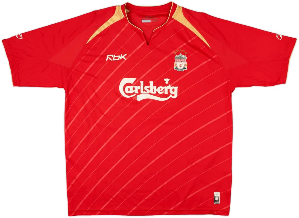 2005-06 Liverpool CL Home Shirt - 5/10 - (XL)