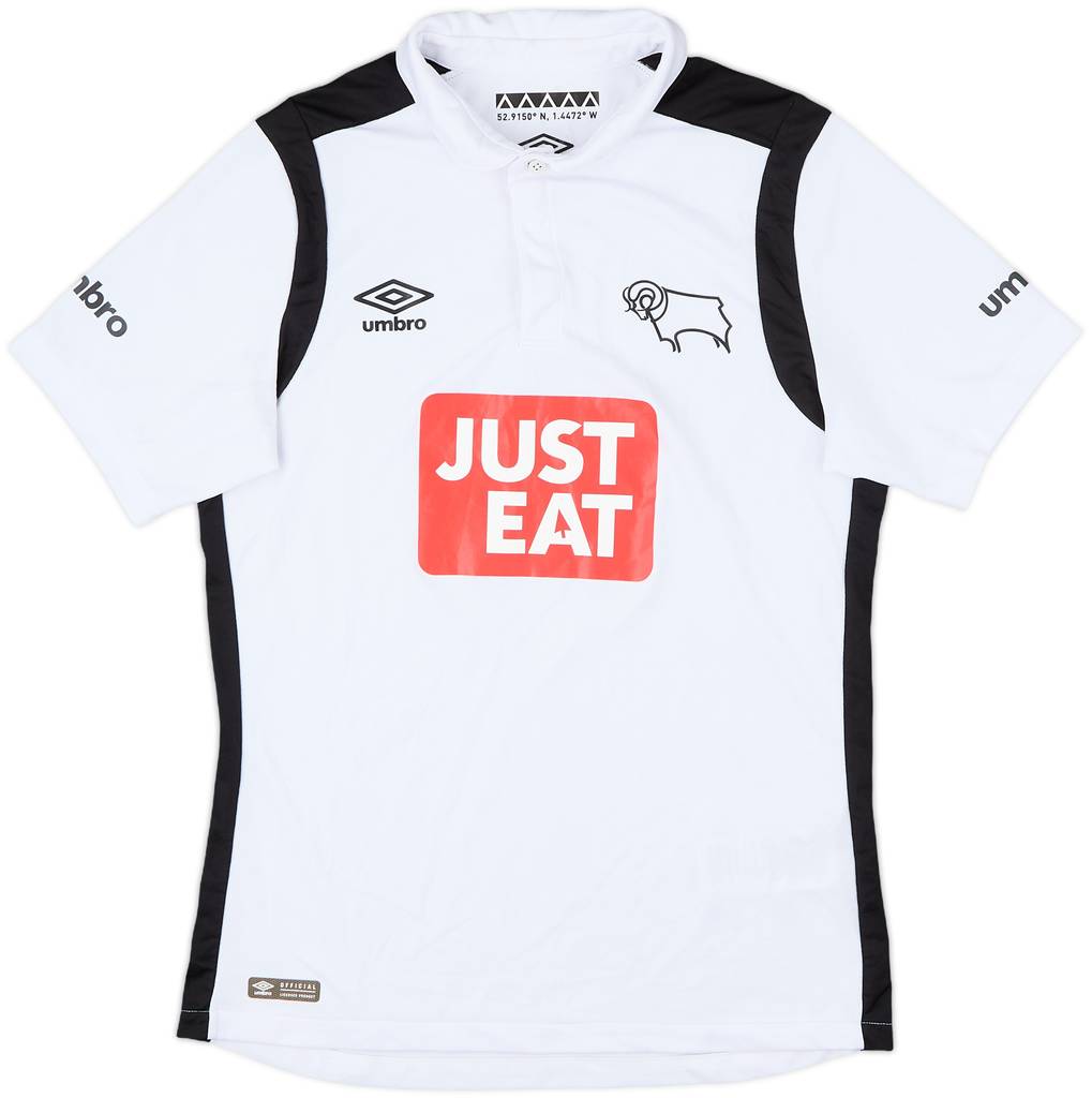 2016-17 Derby County Home Shirt - 9/10 - (S)