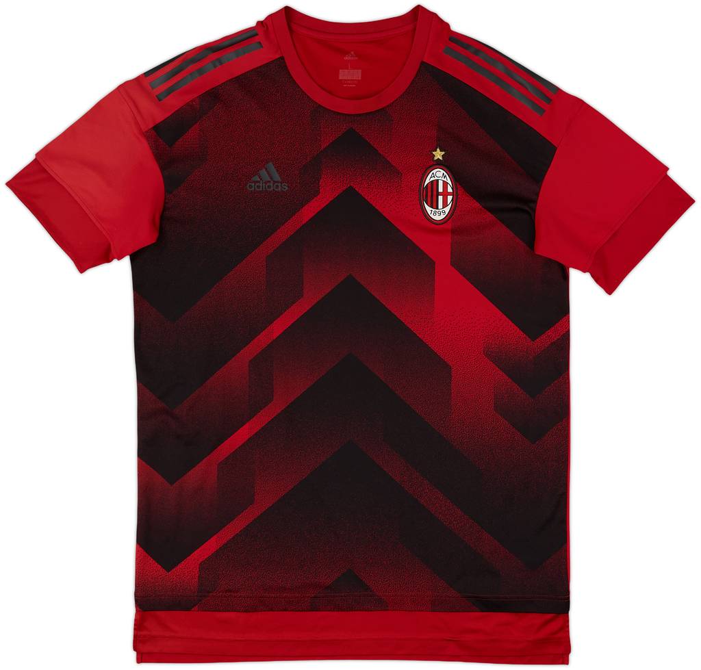 2017-18 AC Milan adidas Training Shirt - 9/10 - (L)