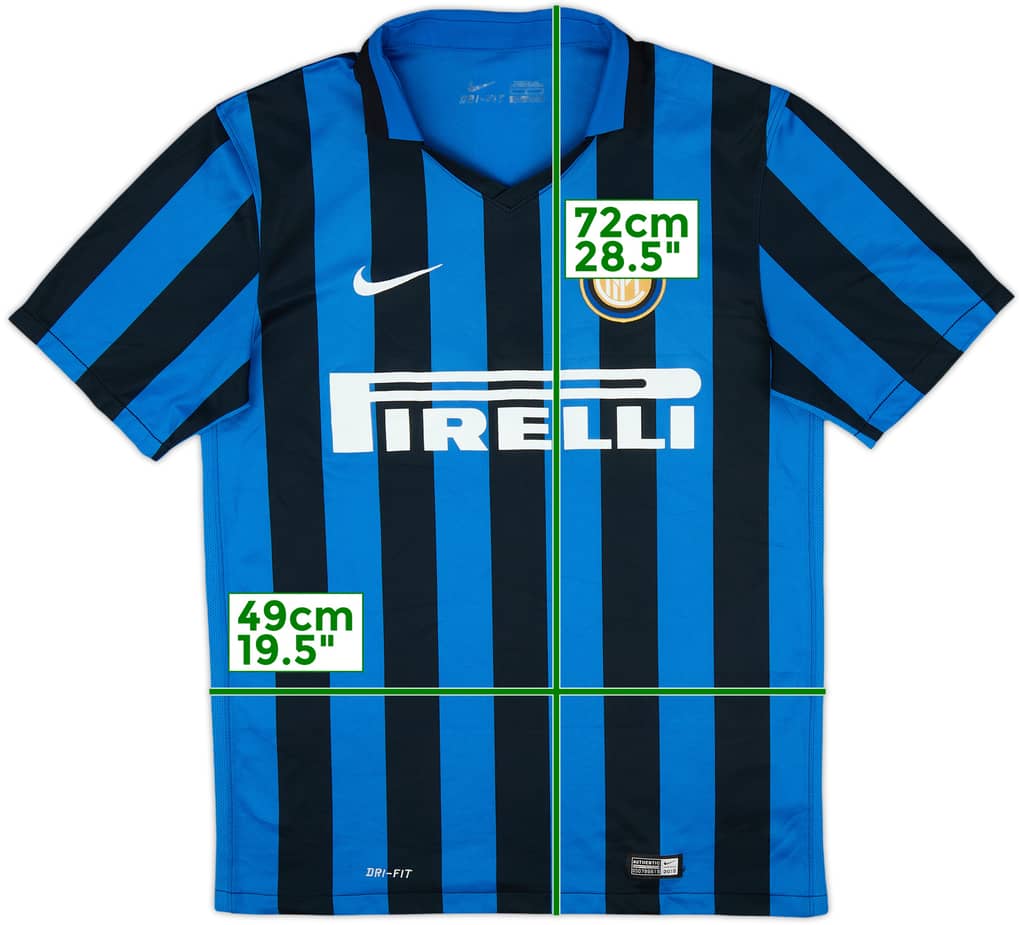 2015-16 Inter Milan Home Shirt - 9/10 - (M)