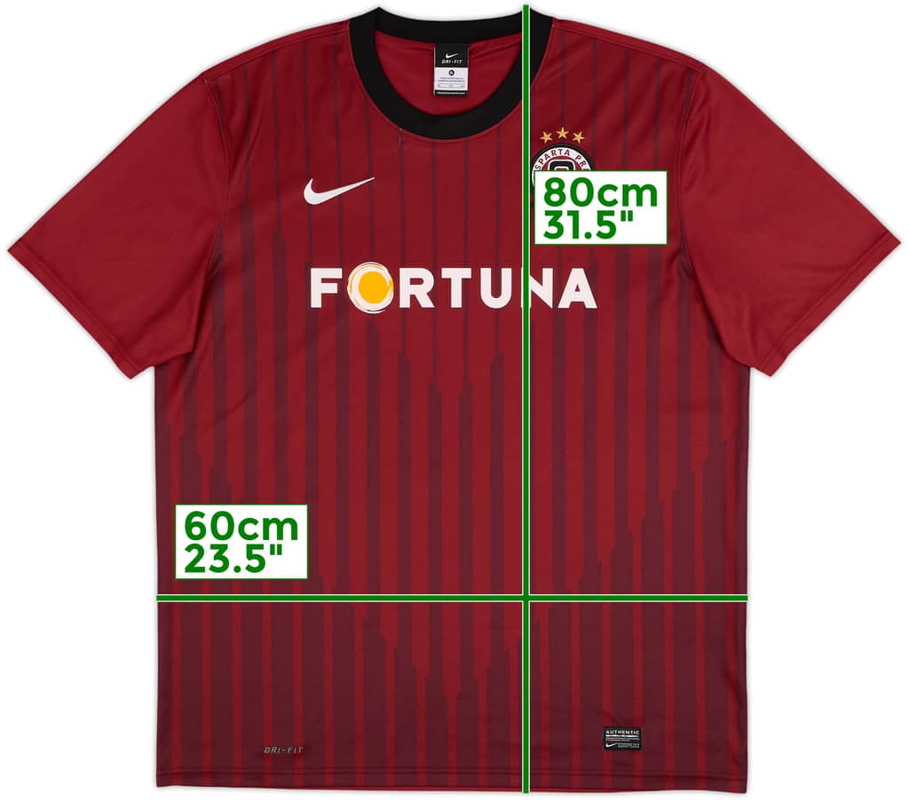 2012-13 Sparta Prague Home Shirt - 8/10 - (XL)