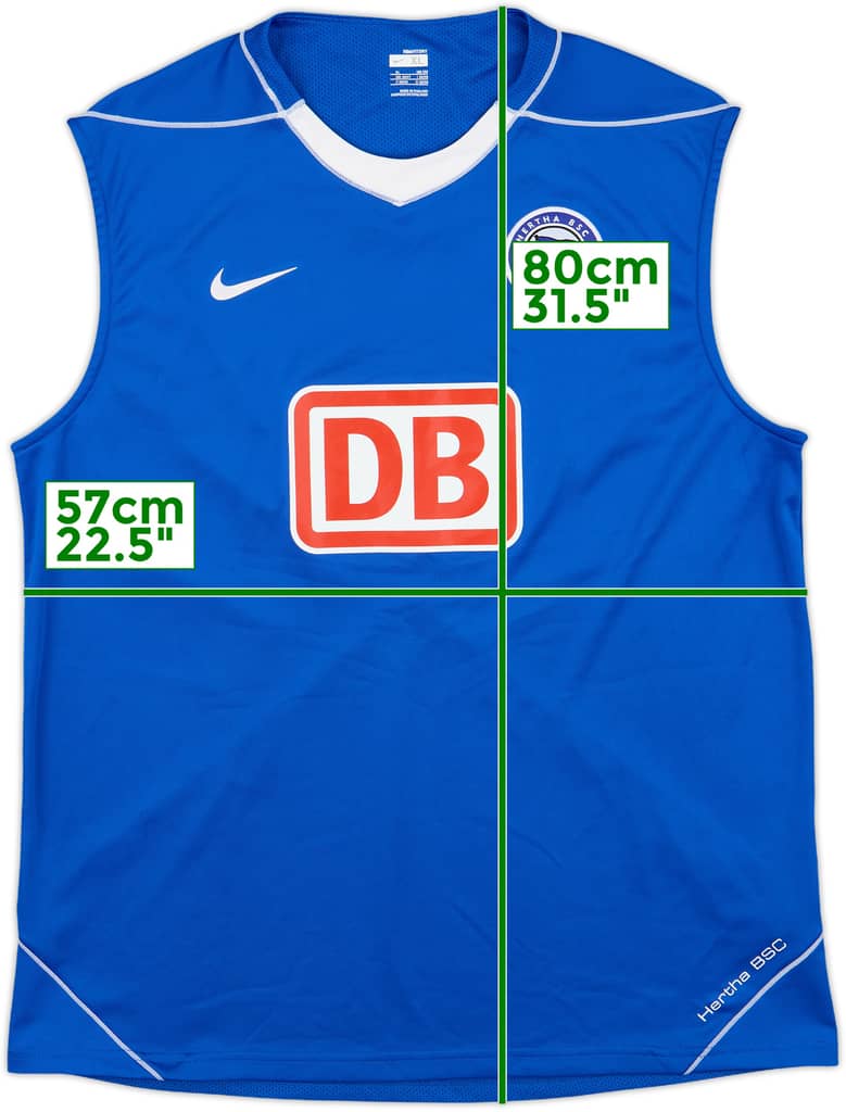 2007-08 Hertha Berlin Nike Training Vest - 8/10 - (XL)