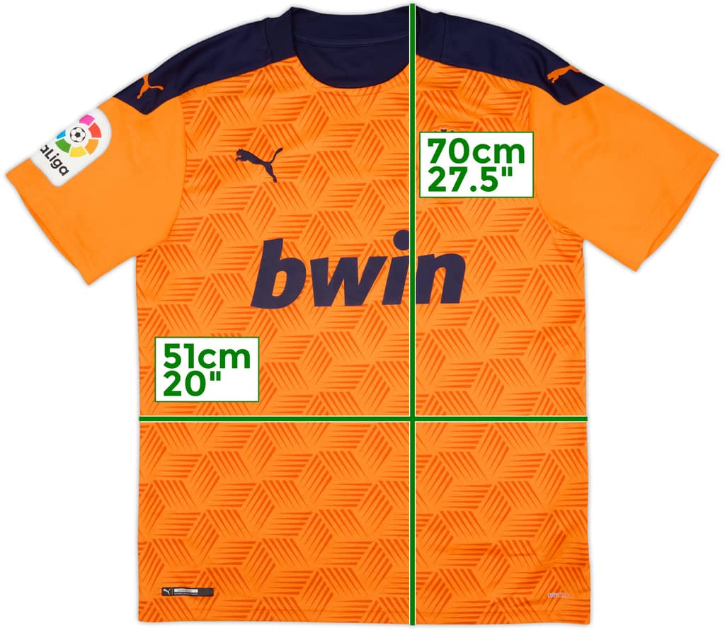 Camiseta de visitante del Valencia 2020-21 - 9/10 - (M)