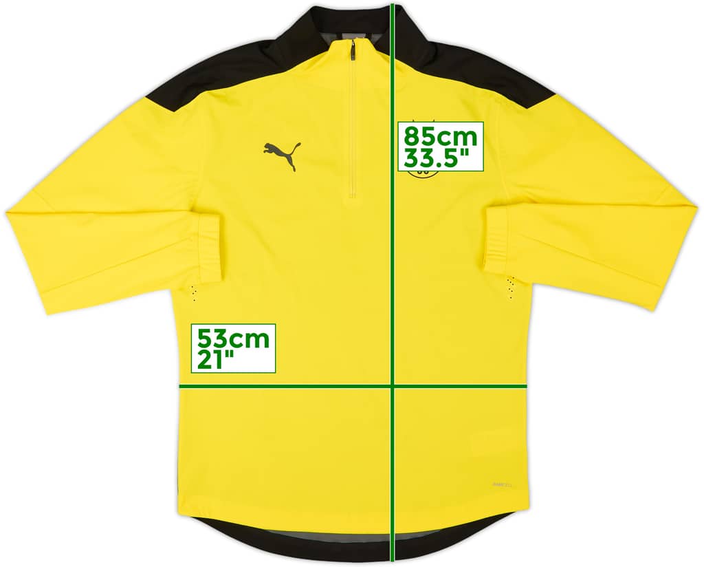 2019-20 Borussia Dortmund Puma 1/4 Zip Drill Top - 9/10 - (L)