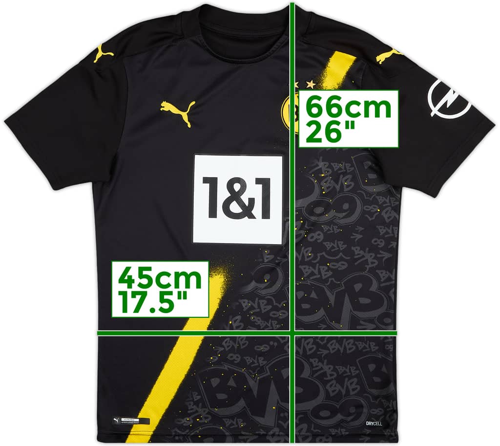 2020-21 Borussia Dortmund Away Shirt - 6/10 - (S)