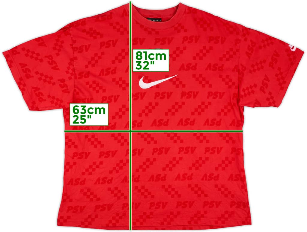 1996-97 PSV Nike Cotton Tee - 8/10 - (XL)