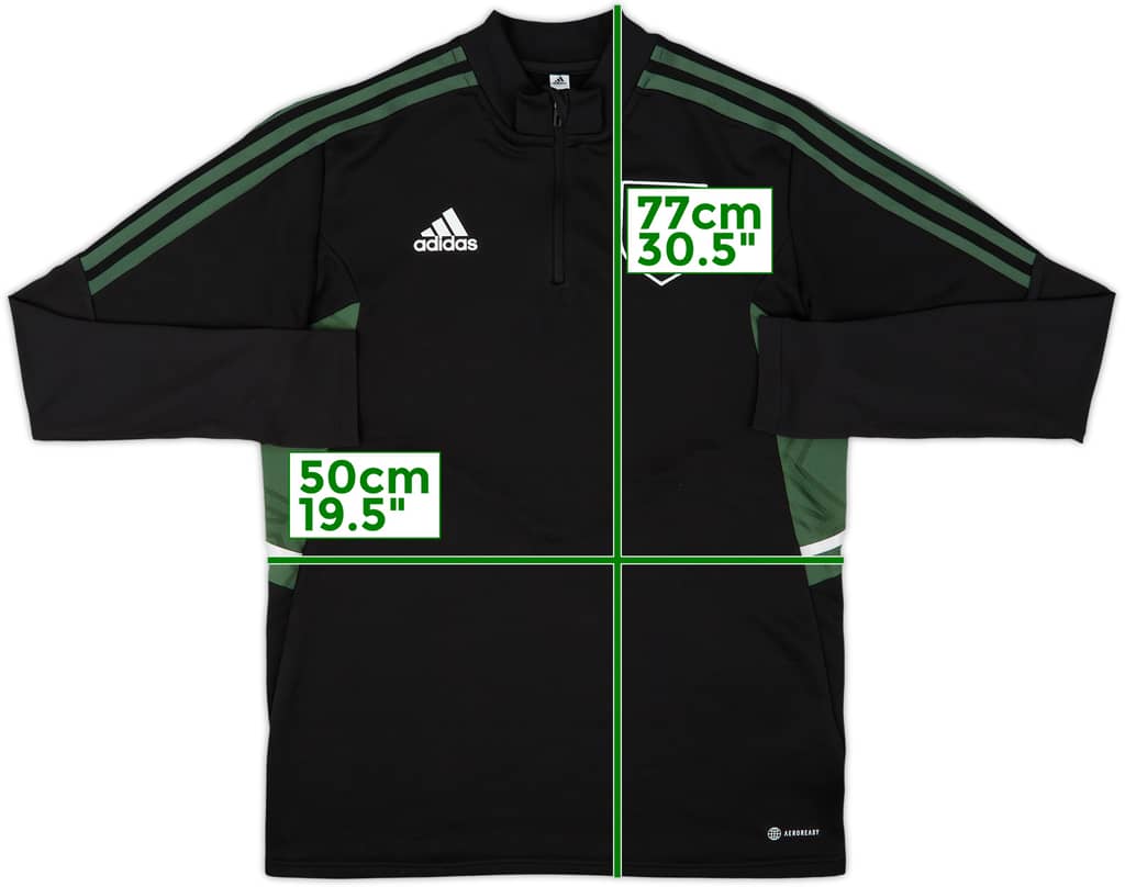 2022-23 Celtic adidas 1/4 Zip Drill Top - 9/10 - (M)