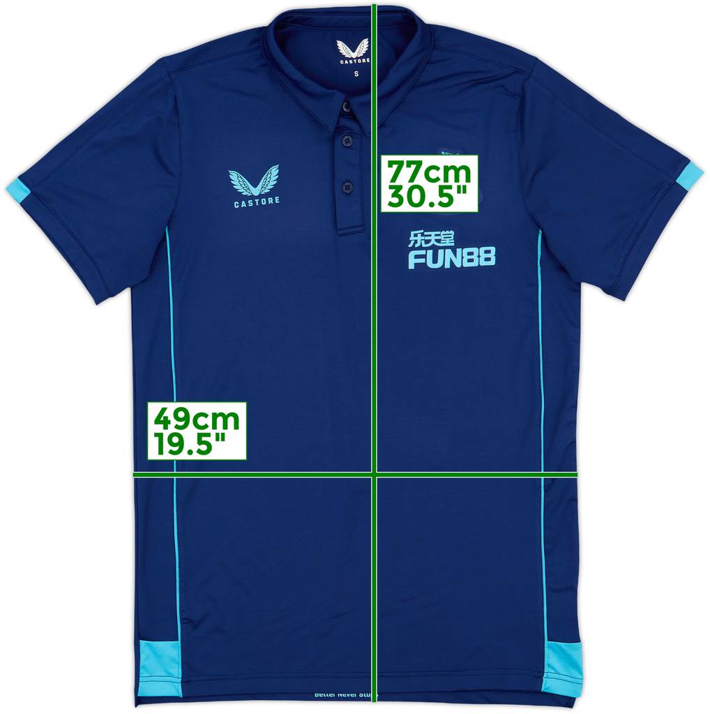 2022-23 Newcastle United Castore Polo Shirt - 8/10 - (S)