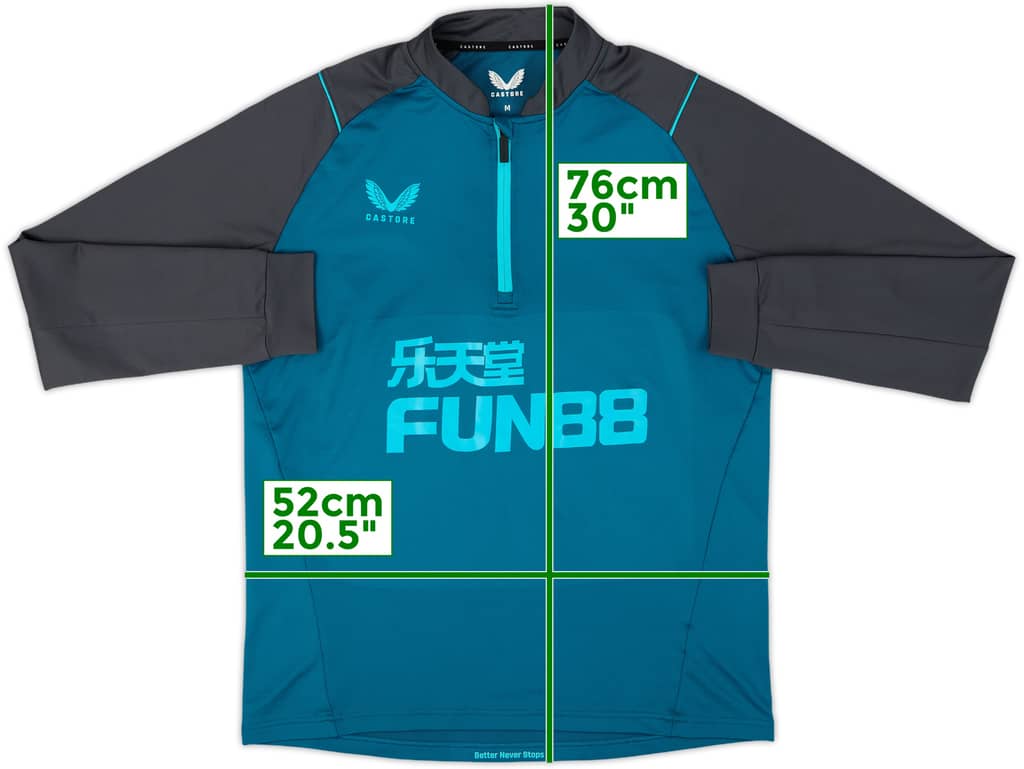 2022-23 Newcastle Castore 1/4 Zip Drill Top - 8/10 - (M)