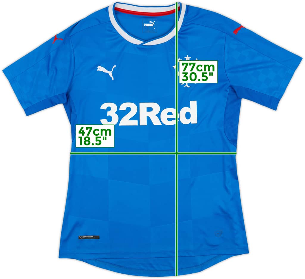 2016-18 Rangers Home Shirt - 8/10 - (M)