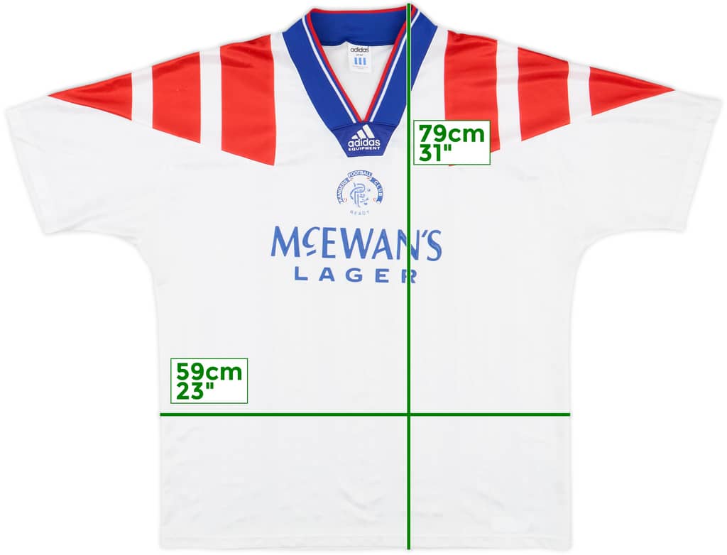 1992-93 Rangers Away Shirt - 8/10 - (L)