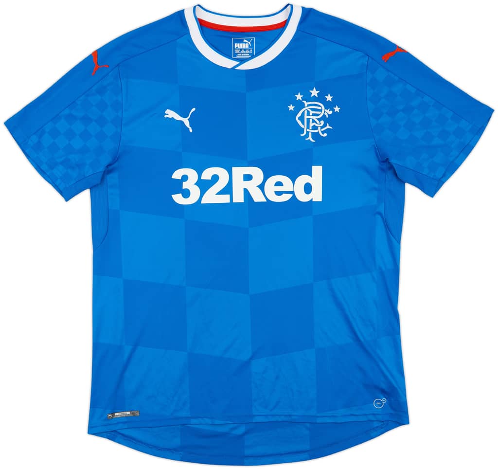 2016-18 Rangers Home Shirt - 9/10 - (XL)