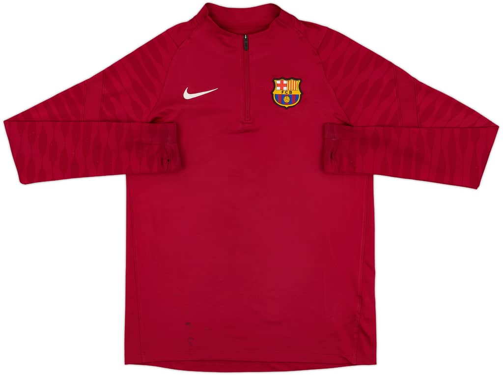 2021-22 Barcelona Nike 1/4 Zip Training Top - 7/10 - (XL.Boys)