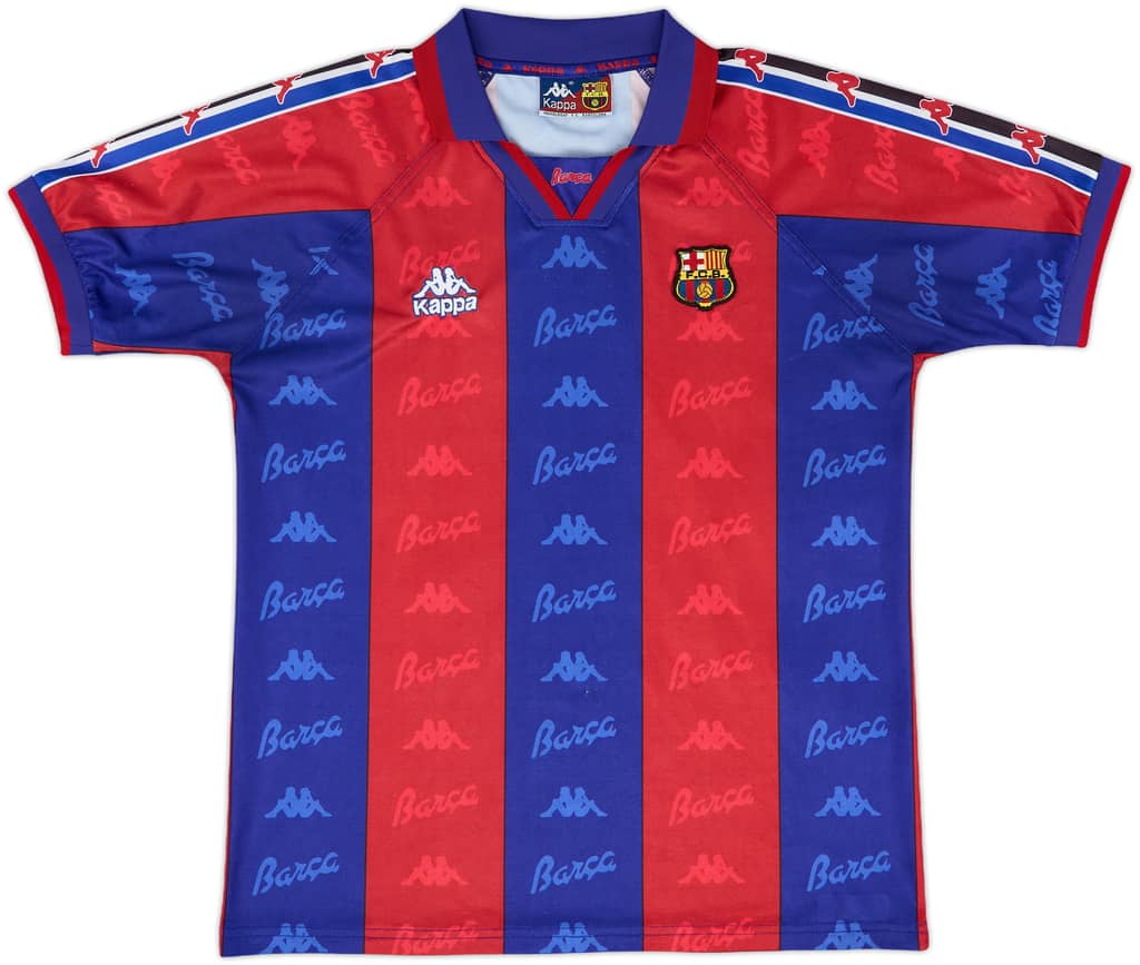 1995-97 Barcelona Home Shirt - 9/10 - (L)