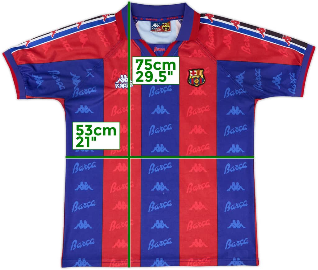 1995-97 Barcelona Home Shirt - 9/10 - (L)