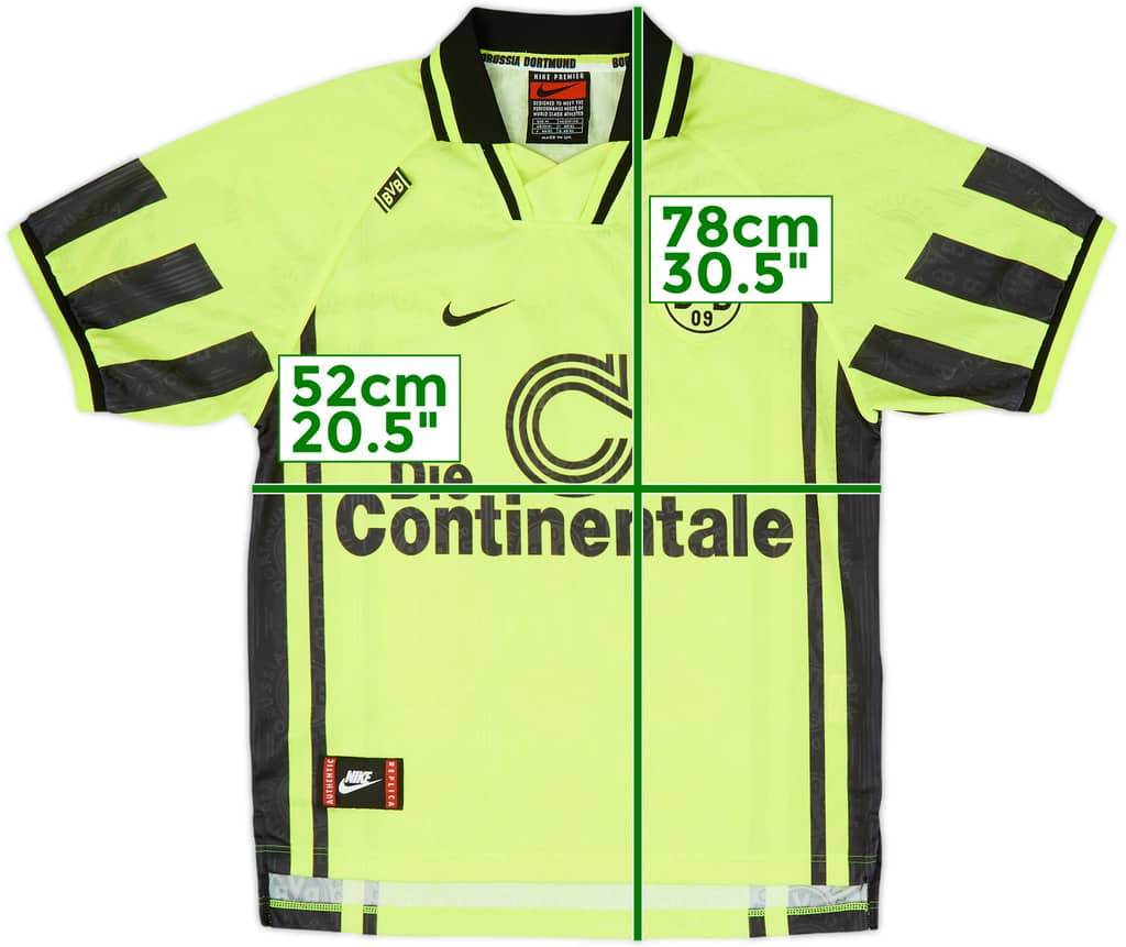 1996-97 Borussia Dortmund Home Shirt - 8/10 - (M)