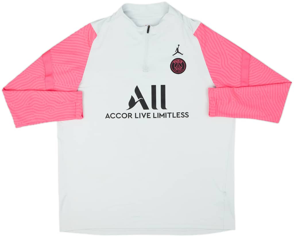 2021-22 Paris Saint-Germain Nike/Jordan 1/4 Zip Drill Top - 7/10 - (XXL)
