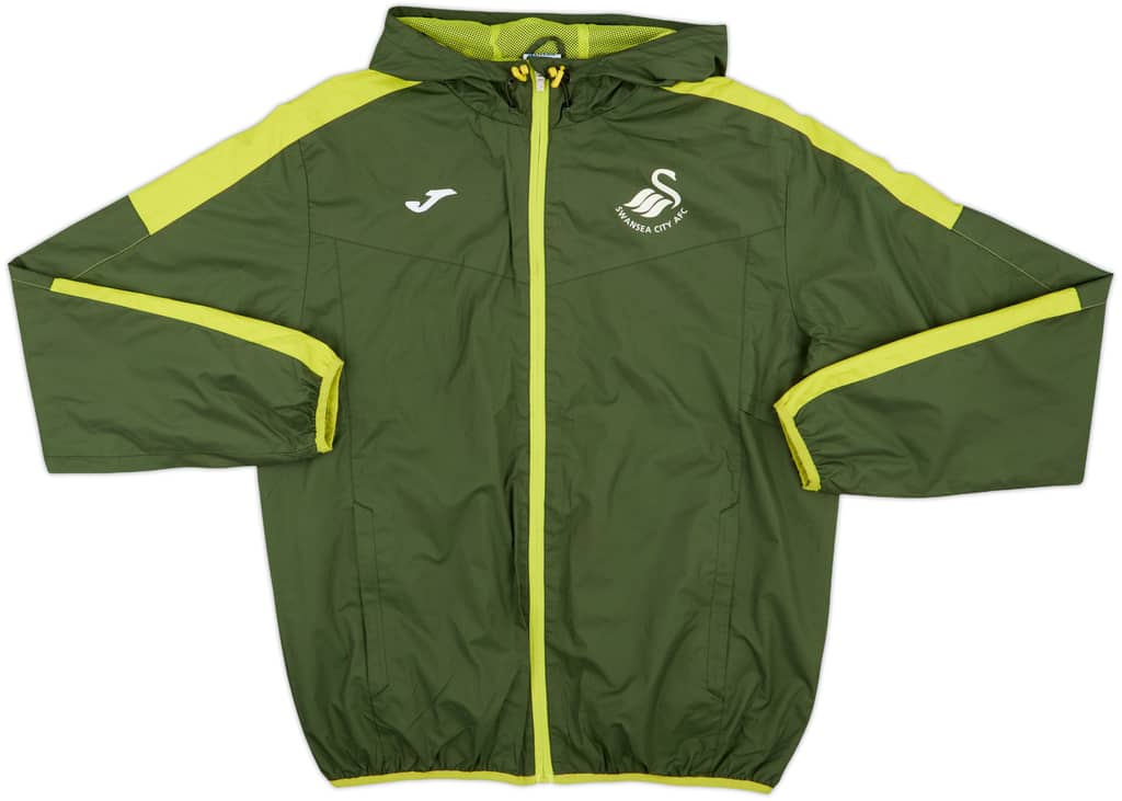 2020-21 Swansea City Joma Hooded Rain Jacket - 8/10 - (L)