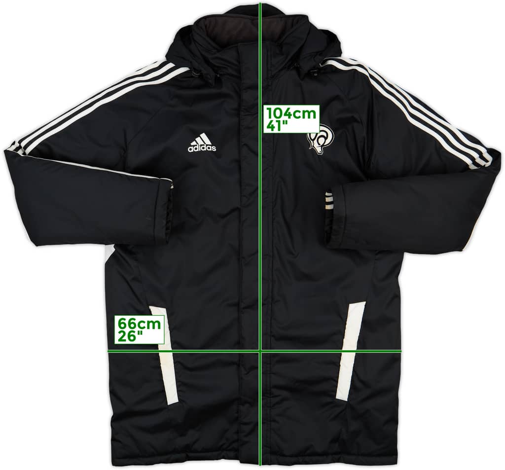 2011-12 Derby County adidas Hooded Padded Bench Coat - 8/10 - (L/XL)