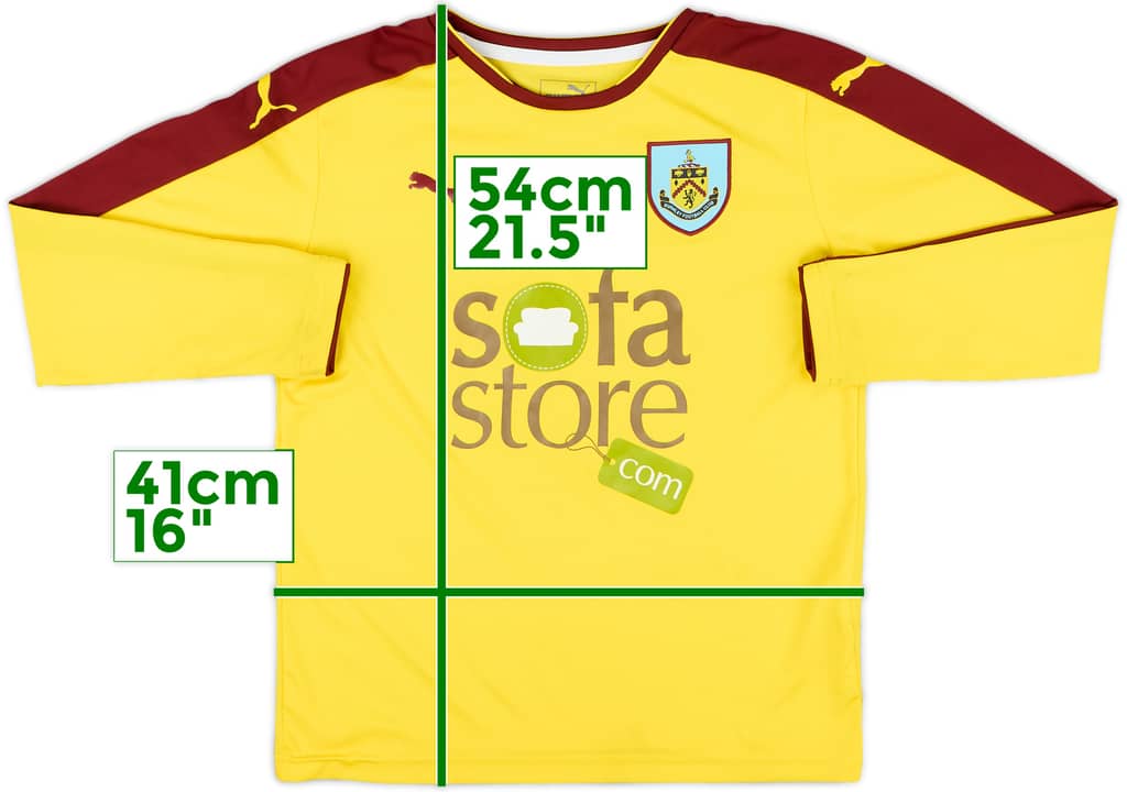 2015-16 Burnley Away L/S Shirt - 6/10 - (M.Boys)