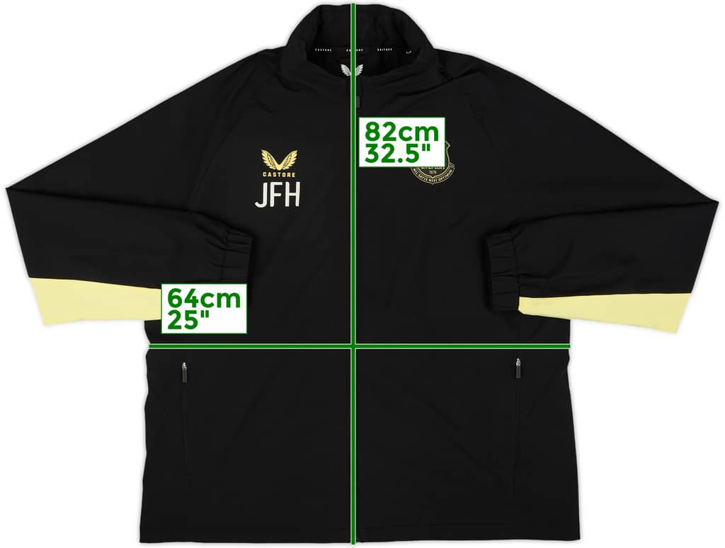 2024-25 Everton Castore Staff Issue Hooded Rain Jacket JFH - 8/10 - (XXL)