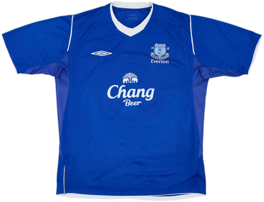 2004-05 Everton Home Shirt - 8/10 - (L)