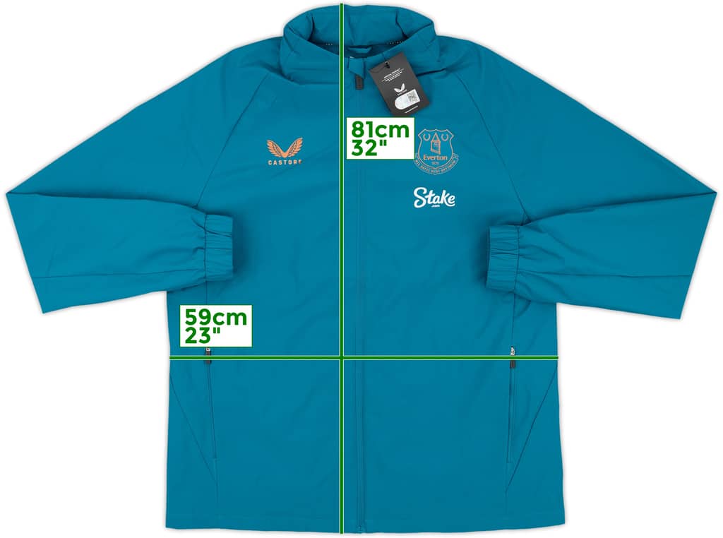 2024-25 Everton Castore Hooded Rain Jacket (L)
