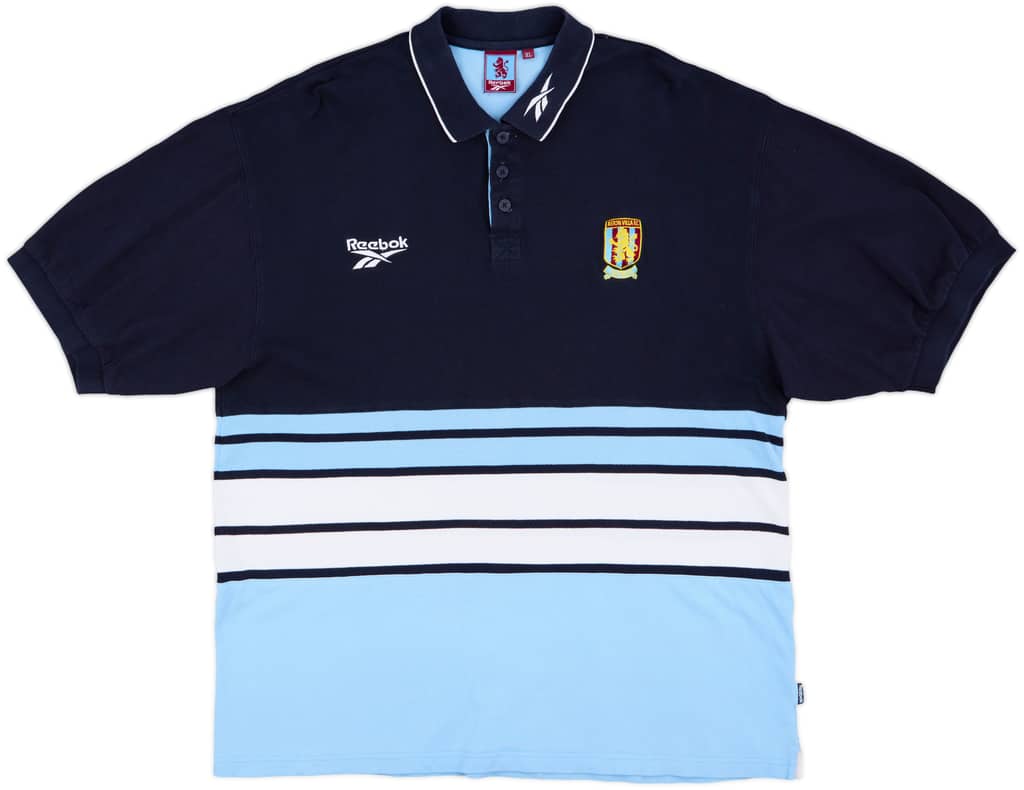 1998-99 Aston Villa Reebok Polo Shirt - 9/10 - (XL)