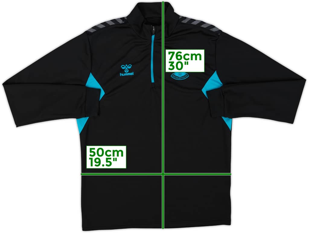 2023-24 Southampton Hummel 1/4 Zip Drill Top - 8/10 - (L)