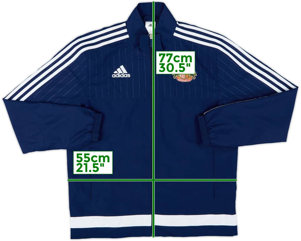 2015-16 Sunderland adidas Track Jacket - 8/10 - (M)