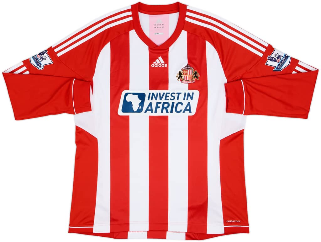 2012-13 Sunderland Home L/S Shirt - 9/10 - (XL)