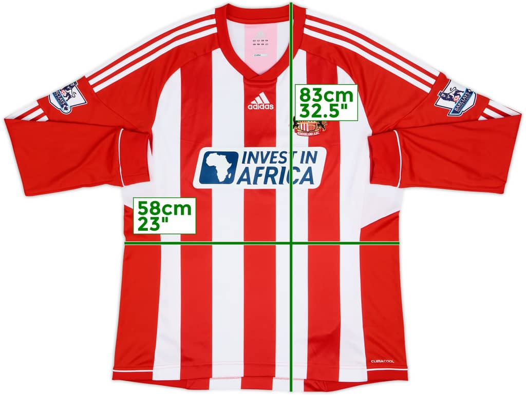 2012-13 Sunderland Home L/S Shirt - 9/10 - (XL)