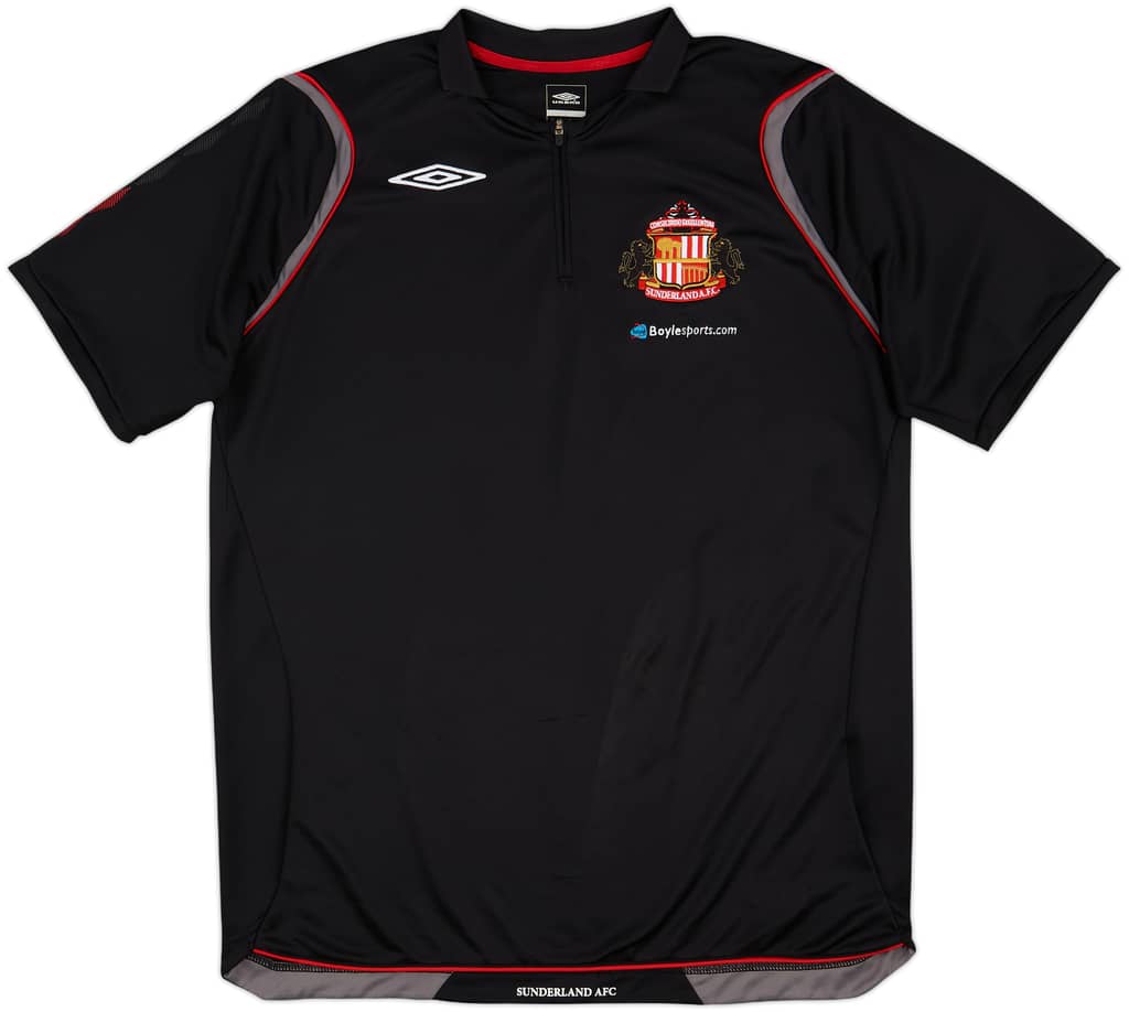2008-09 Sunderland Umbro 1/4 Zip Polo Shirt - 8/10 - (L)