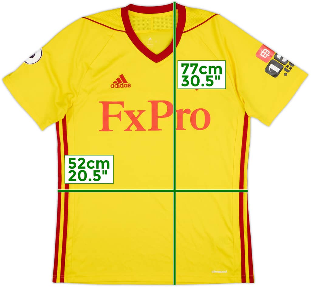 2017-18 Watford Home Shirt - 8/10 - (M)