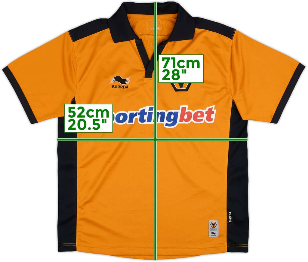 2010-11 Wolves Home Shirt - 9/10 - (XS)