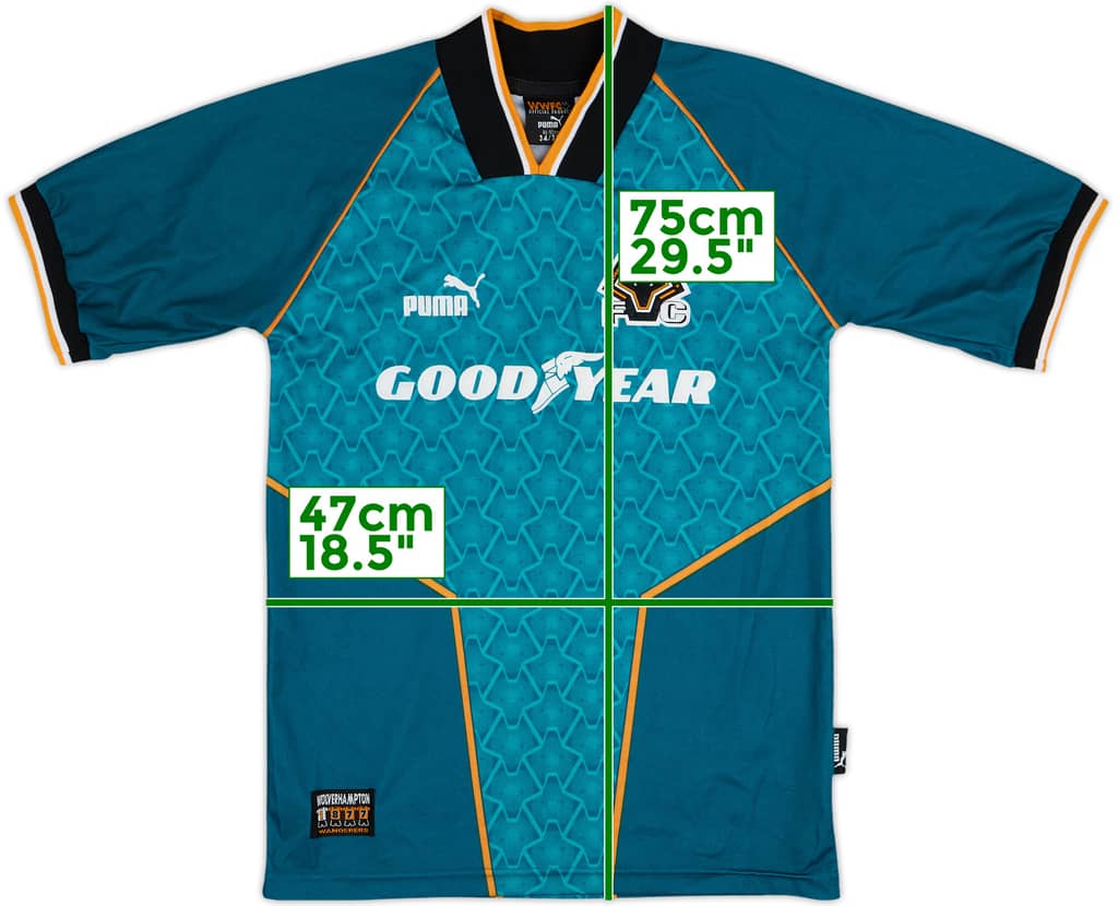 1996-97 Wolves Away Shirt - 8/10 - (S)