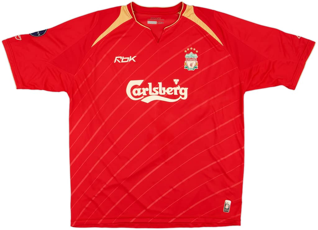 2005-06 Liverpool CL Home Shirt - 8/10 - (XL)