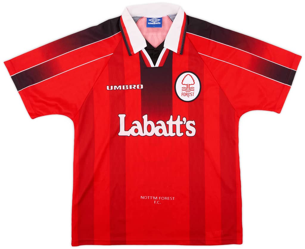 1996-97 Nottingham Forest Home Shirt Pearce #3 - 9/10 - (L)