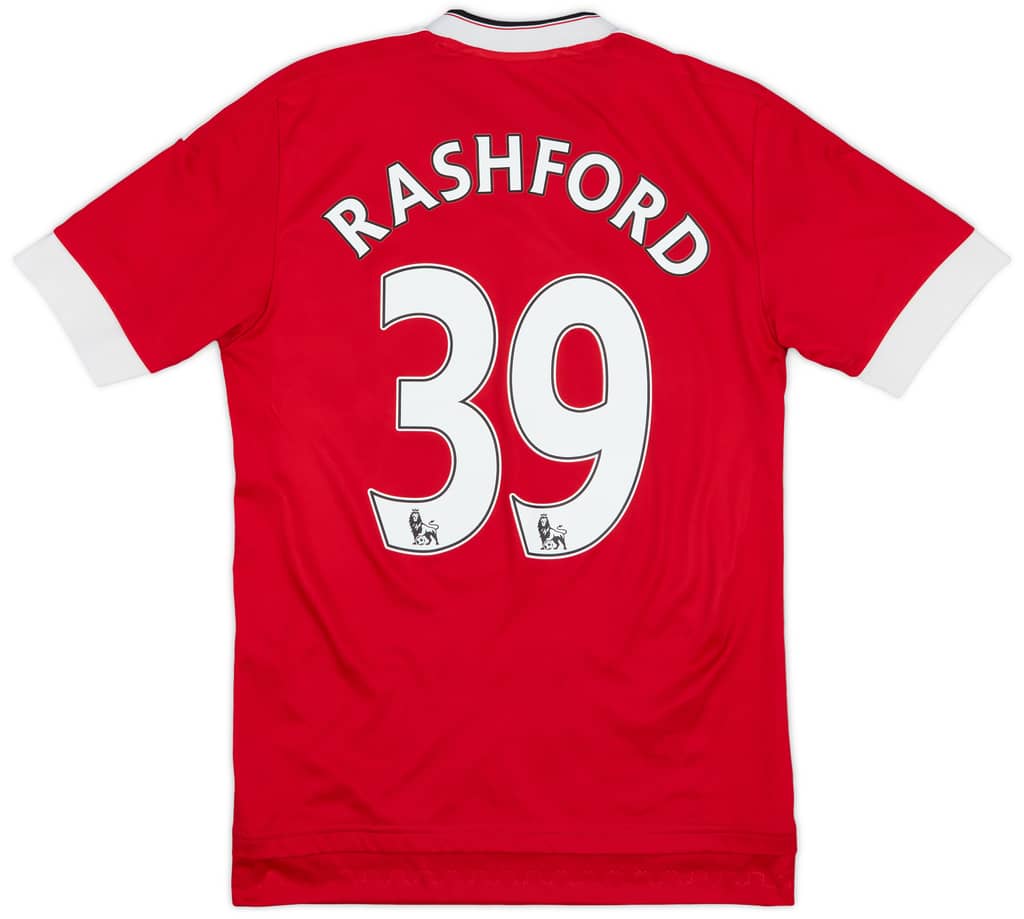 2015-16 Manchester United Home Shirt Rashford #39 - 6/10 - (XS)
