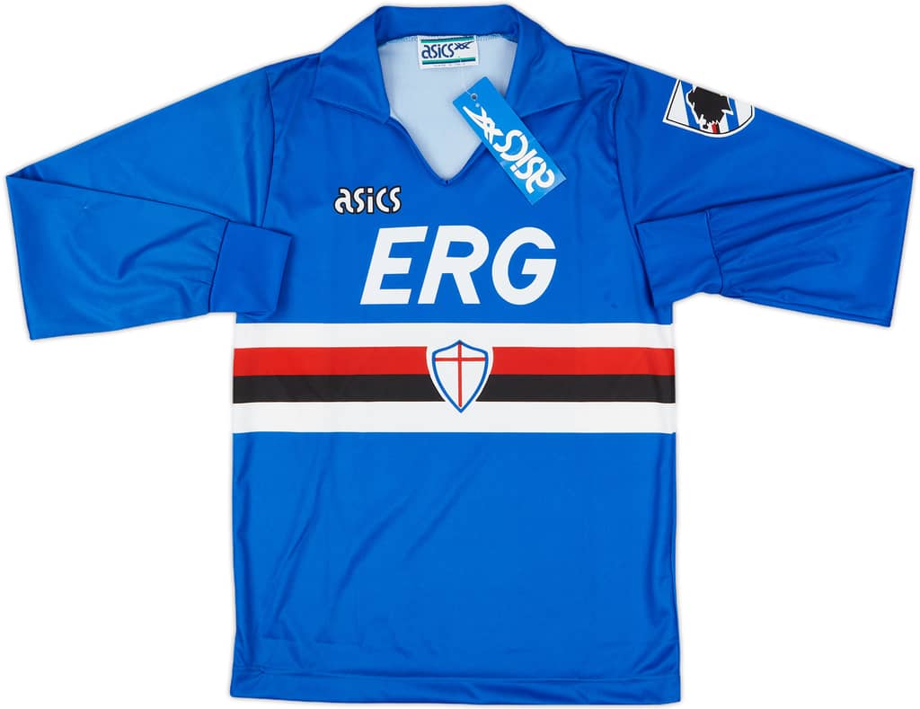 1990-92 Sampdoria Home L/S Shirt (M.Boys)