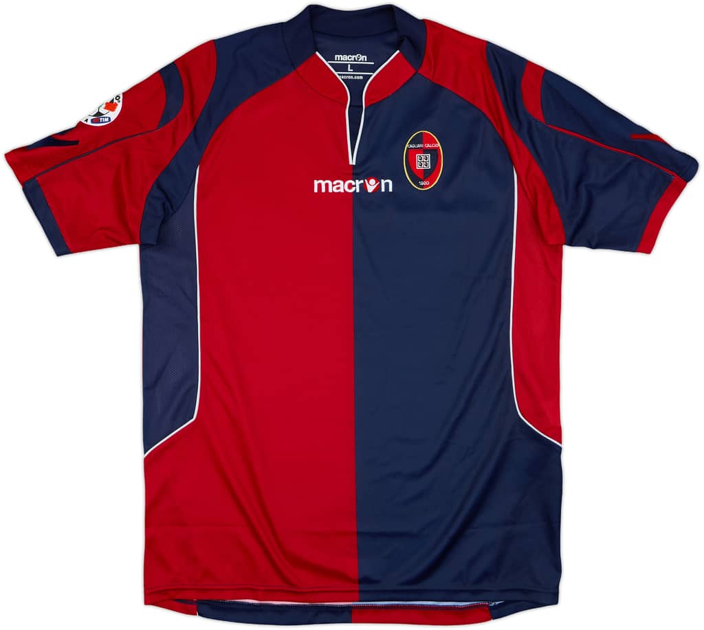 2009-10 Cagliari Home Shirt - 9/10 - (L)